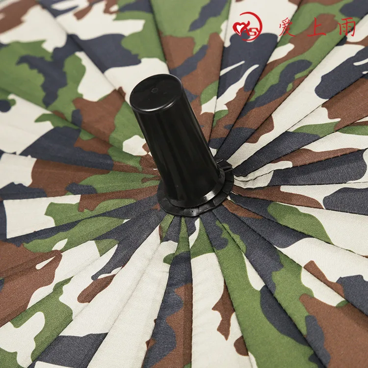 24 bone super large windproof camouflage straight umbrella custom creative business gift advertising umbrella