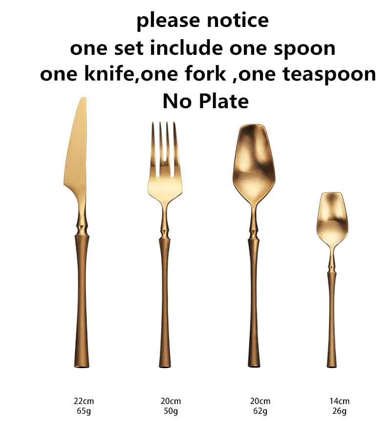 Stainless Steel Cutlery Set Gold Dinnerware Set Western Food Cutlery Tableware Dinnerware Christmas Gift Forks Knives Spoons cutlery set western style cutlery set stainless steel cutlery set