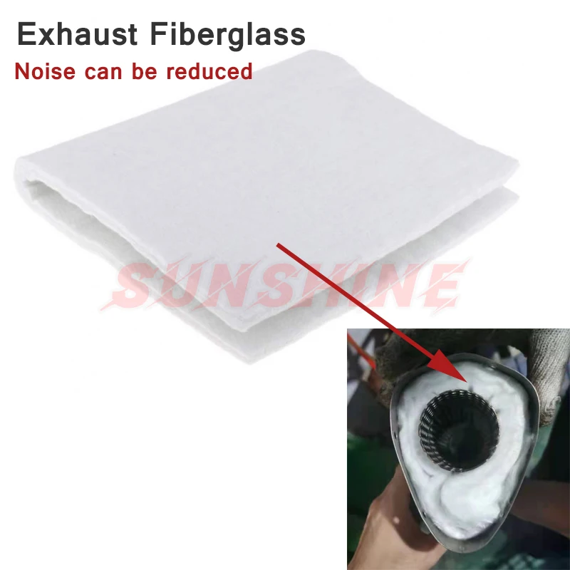 Exhaust Motorcross Fiberglass Motorcycle Muffler Reduce Noise Tool