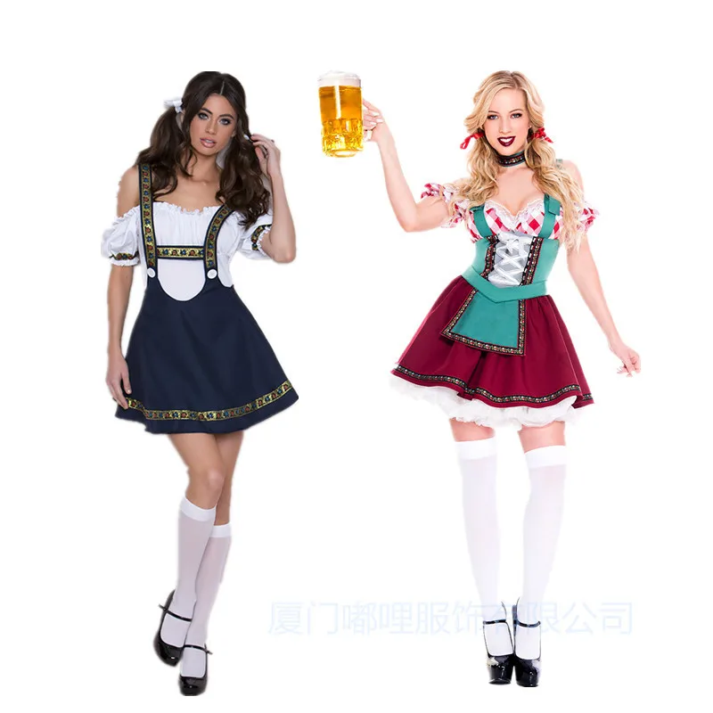 

New Style Germany Beer Festival Bavarian Nation jie ri zhuang Game Uniform Character Play Maid Maid Clothing