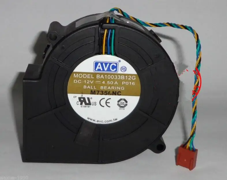 1 лот/5 шт. для AVC BA10033B12G вентилятор шасси DC 12 В 4.50A 97x97x33 мм 4 провода 4-контактный