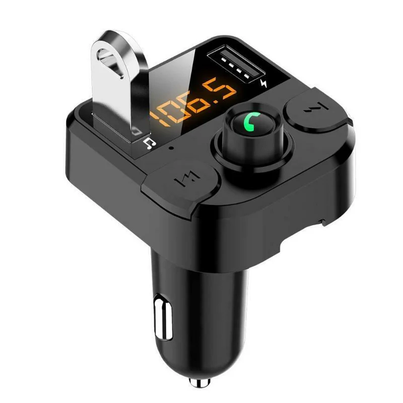 Bluetooth 5 0 автомобильный комплект беспроводной fm передатчик Hands free Звонки A2DP