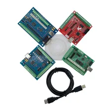 1pcs placa de fuga interface driver cnc placa usb mach3 100khz 4 eixo 5 eixo interface driver controlador movimento placa motorista