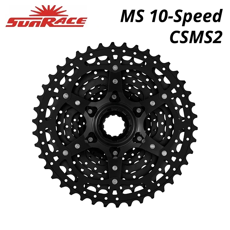 Кассета велосипедная SunRace CSMS2 10 скоростей широкое соотношение совместимая с Shimano