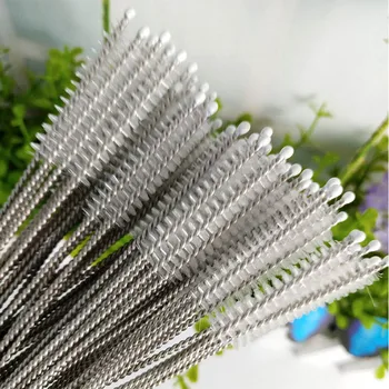 

Home Cleaning Supplies Milk Bottle Accessories 10pcs Straw Cleaning Brush Straw Brushes Portable Stainless steel Cleaner Brush
