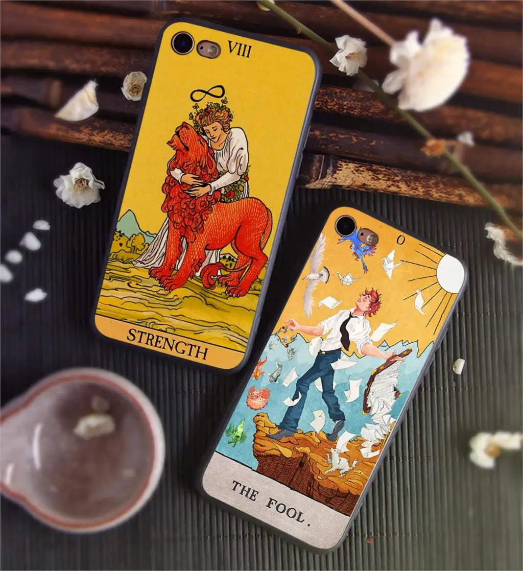 Чехол для телефона fourl Tarot силиконовый черный чехол iphone 11Pro MAX 6 6s 7 8plus 5s X XS XR