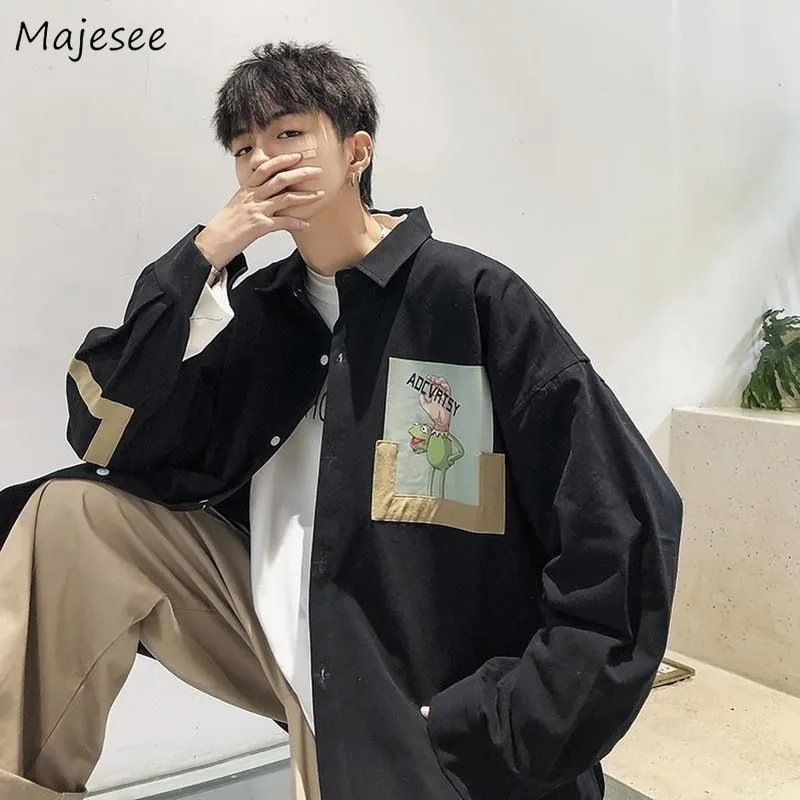 Jacket Men Plus Size Japanese Streetwear Vintage Loose Autumn Printing Clothes Mens Jackets and Coats Hot Sale Black Coat Soft Jacket Men Plus Size Japanese Streetwear Vintage Loose Autumn Printing Clothes Mens Jackets and Coats Hot Sale Black Coat Soft