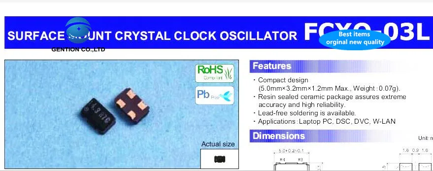 10 шт. 100% оригинальный новый OSC 5032 45 1584 M МГц 5 х3 2 мм активный кристаллический