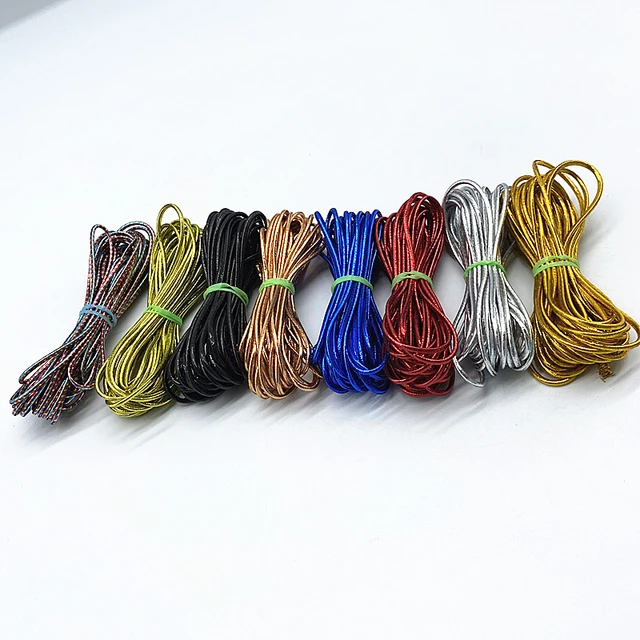 5yards 2mm Colorful High-Elastic Round Elastic Band Round Elastic Rope  Rubber Band Elastic Line DIY Sewing Accessories