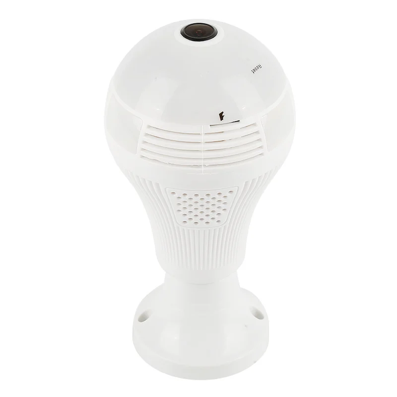 

360 Degree LED Light 960P Wireless Panoramic Home Security Security WiFi CCTV Fisheye Bulb Lamp IP Camera Two Ways Audio