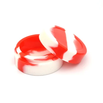 

Newest 22ml Round Silicone Jars Box Dab Silicone Container for Wax Dry Herb Oil Wax Vaporizer
