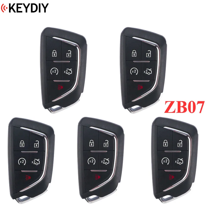 5 шт./лот KEYDIY Универсальный умный ключ ZB07 для KD X2 Автомобильный удаленная замена