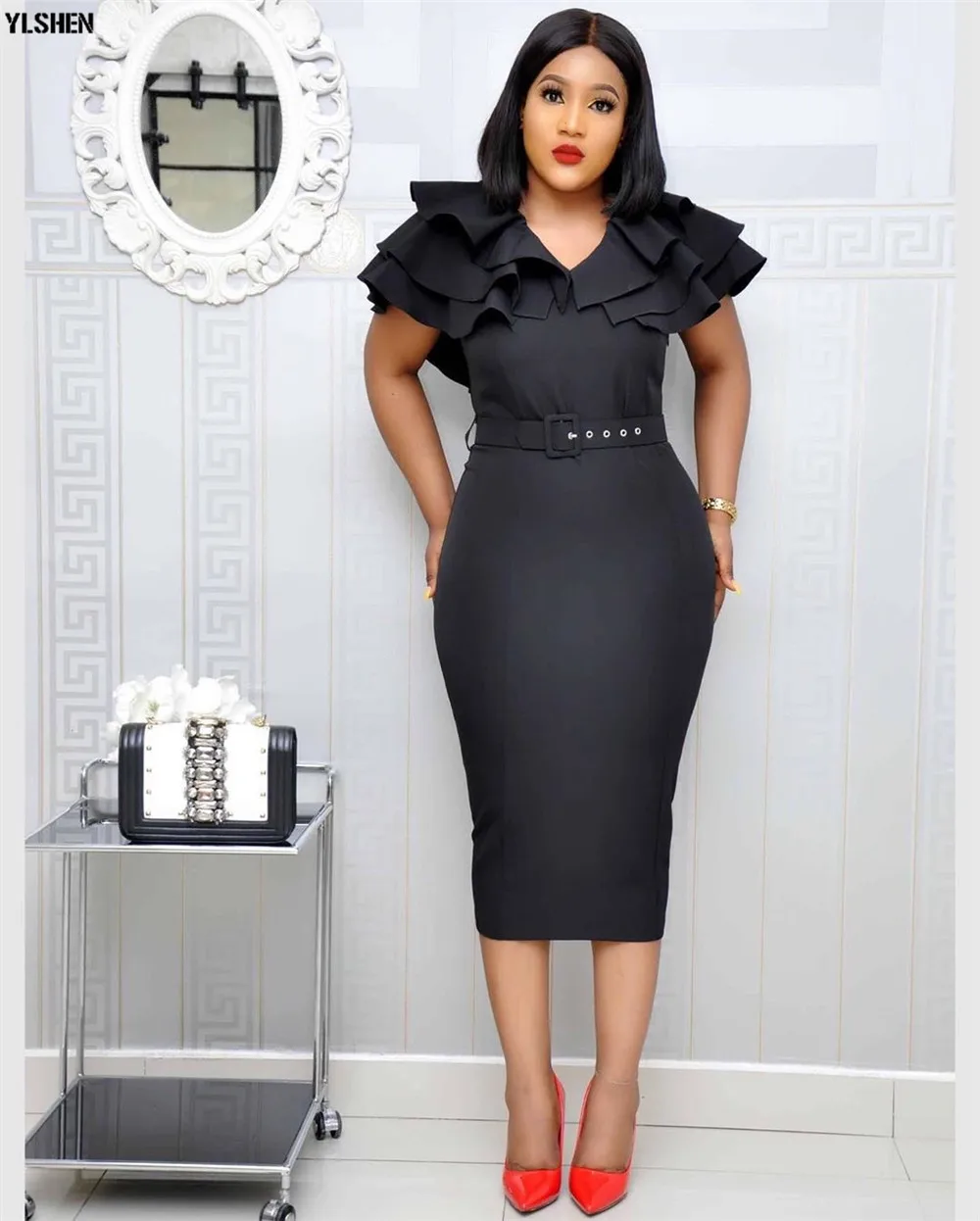 2020 Summer African Dresses for Women Robe Africaine Femme New Style Long Dress Clothing Traditional African Outfits For Ladies 09