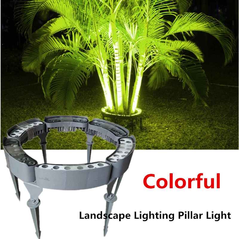 Colorful Landscape Lighting Pillar Light Tree Lights Underground Light for Courtyards Villas Communities Underground Lamp Xmas