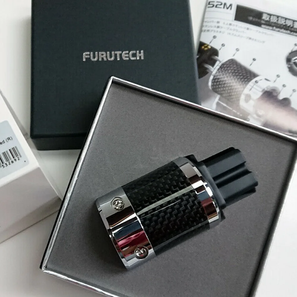 Hifi Furutech FI E50 (R) 50 Дия Schukostecker Edelstahl Carbon plug adapter|Электрические вилки| |