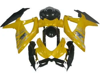 

For Suzuki GSXR600 GSXR750 K8 2008-2010 Glossy Black ALSTARE ABS Plastic Body Frame Fairing Kit