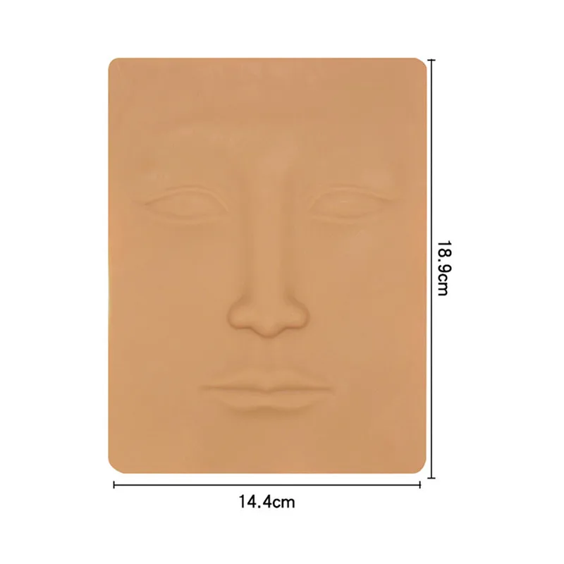 Face 3D Силиконовый Перманентный макияж, татуировка, тренировка, поддельная кожа, пустые глаза, губы, лицо, для микроблейдинга, татуировка, машина для начинающих - Цвет: Face