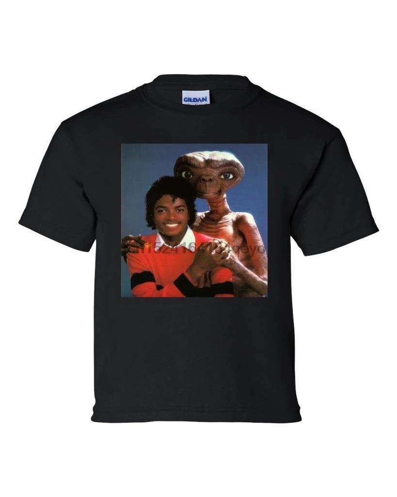 

MICHAEL JACKSON E.T. BLACK T SHIRT T SHIRT TEE JACKO WACKO ET SIZES S M L XL