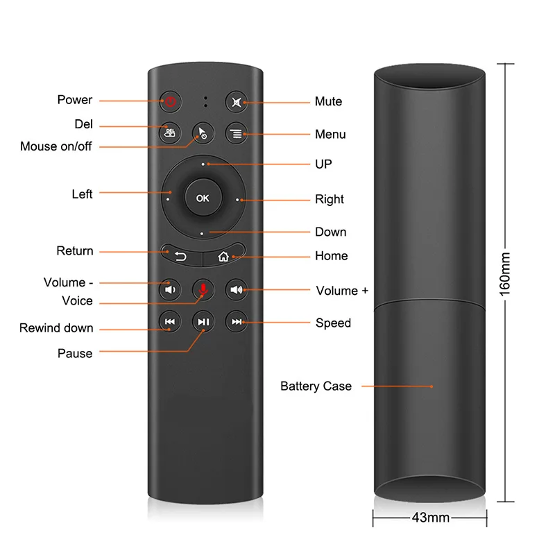 G20 Voice Control 2.4G Wireless G20S With Gyroscope Air Mouse Keyboard Motion Sensing IR Remote Control For Android TV Box PC G20 Voice Control 2.4G Wireless G20S With Gyroscope Air Mouse Keyboard Motion Sensing IR Remote Control For Android TV Box PC