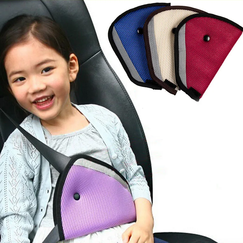 Coche ajuste seguro ajustador del cinturón de seguridad de coche ajustar dispositivo bebé Protector de niños cubre posicionador