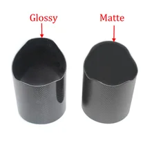 1 шт. AK выхлопная труба углеродное покрытие с матовой или глянцевой карбоновой оболочкой глушитель труба наконечник карбоновый чехол