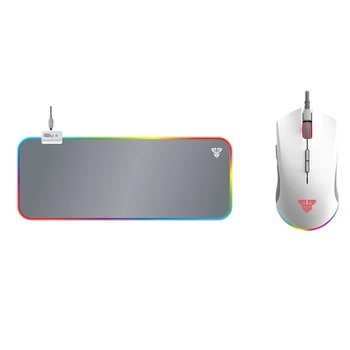 

FANTECH 1pcs MPR800S Large Mouse Pad RGB 80X30X0.04cm &1pcs X17 10000DPI 7 RGB Wired Mouse