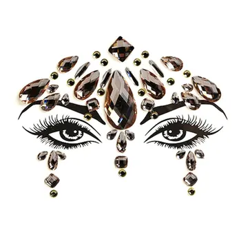

Masquerade Face Sticker Diamond Acrylic Resin Diamond Face Sticker Rhinestone Face Sticker Crystal Diamond