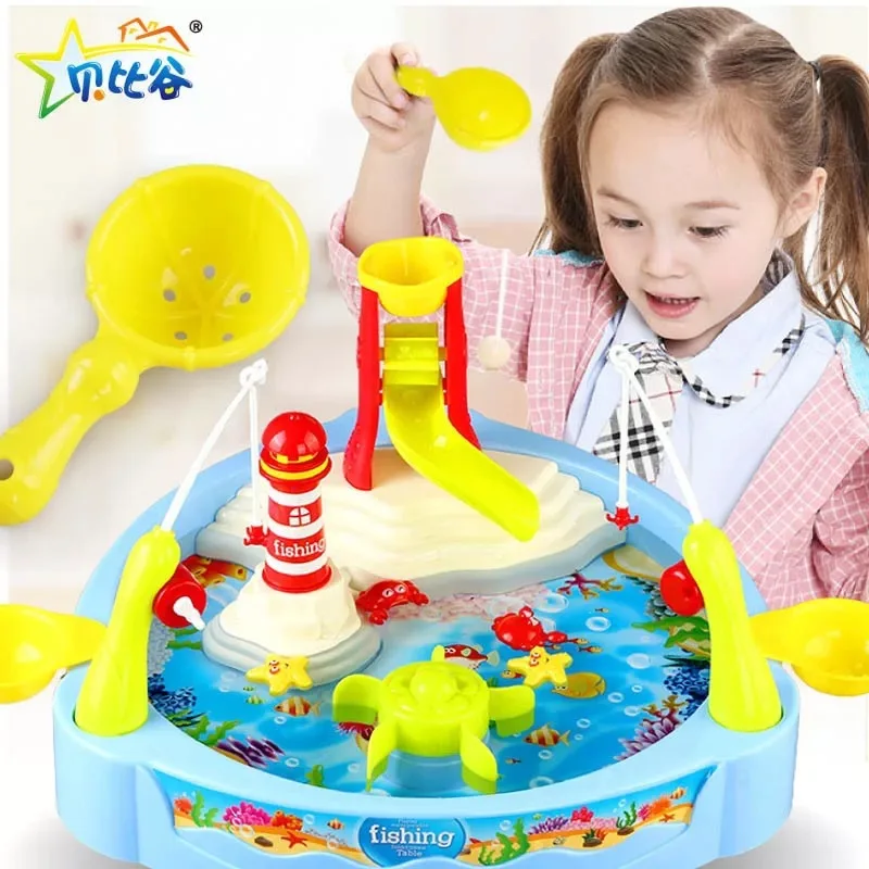 Детский игровой домик настольная игра модель рыболовные игрушки магнитная рыба упакованная комбинация родителей и детей обучающая игра серия