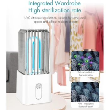 

Desktop Rechargeable Ultraviolet UV Sterilizer Light Tube Bulb Disinfection Bactericidal Lamp Ozone Sterilizer Mites Lights