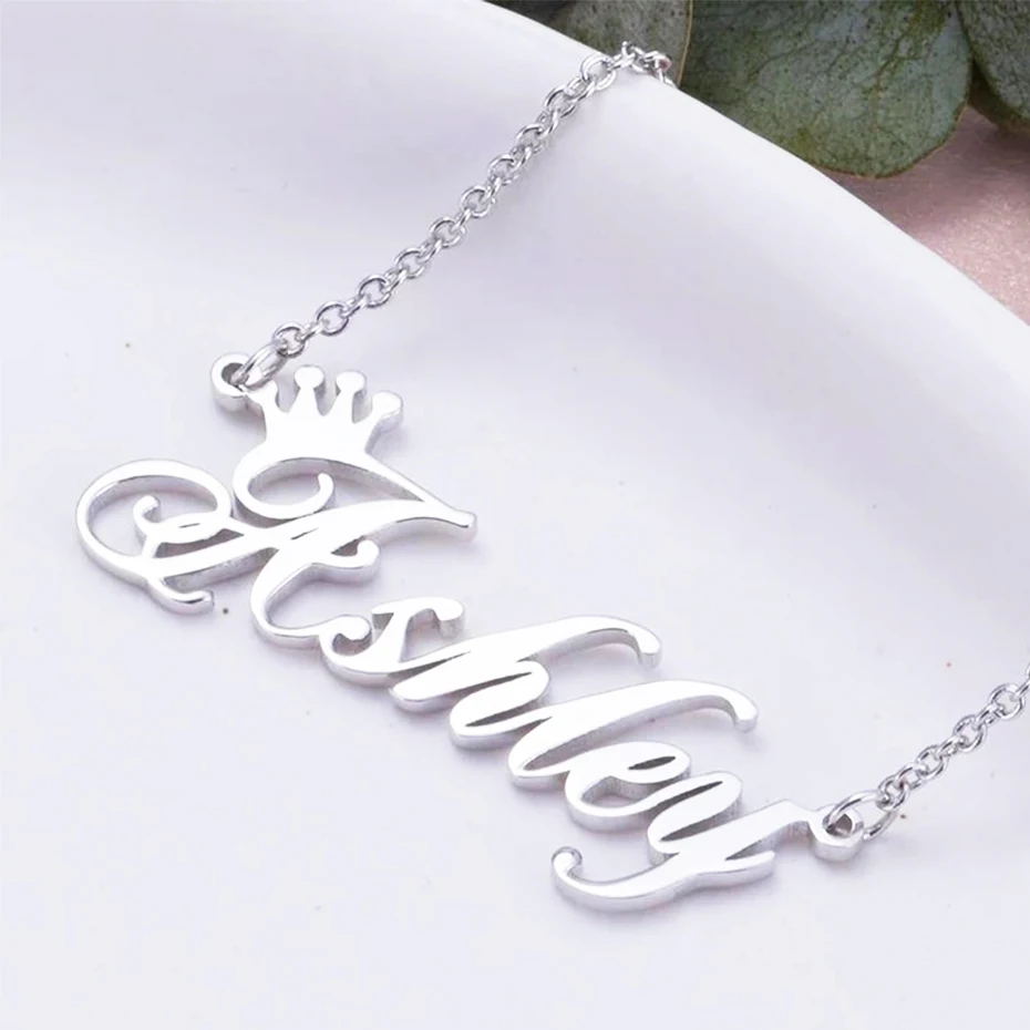 YAFEINI Customize Name Necklace 925 