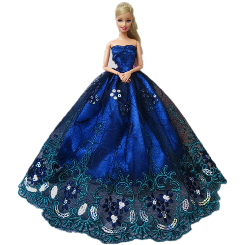 Специальный чехол для одежды Барби свадебное платье игрушки куклы Одежда для куклы Барби свадебное платье юбка принцессы - Цвет: Красный
