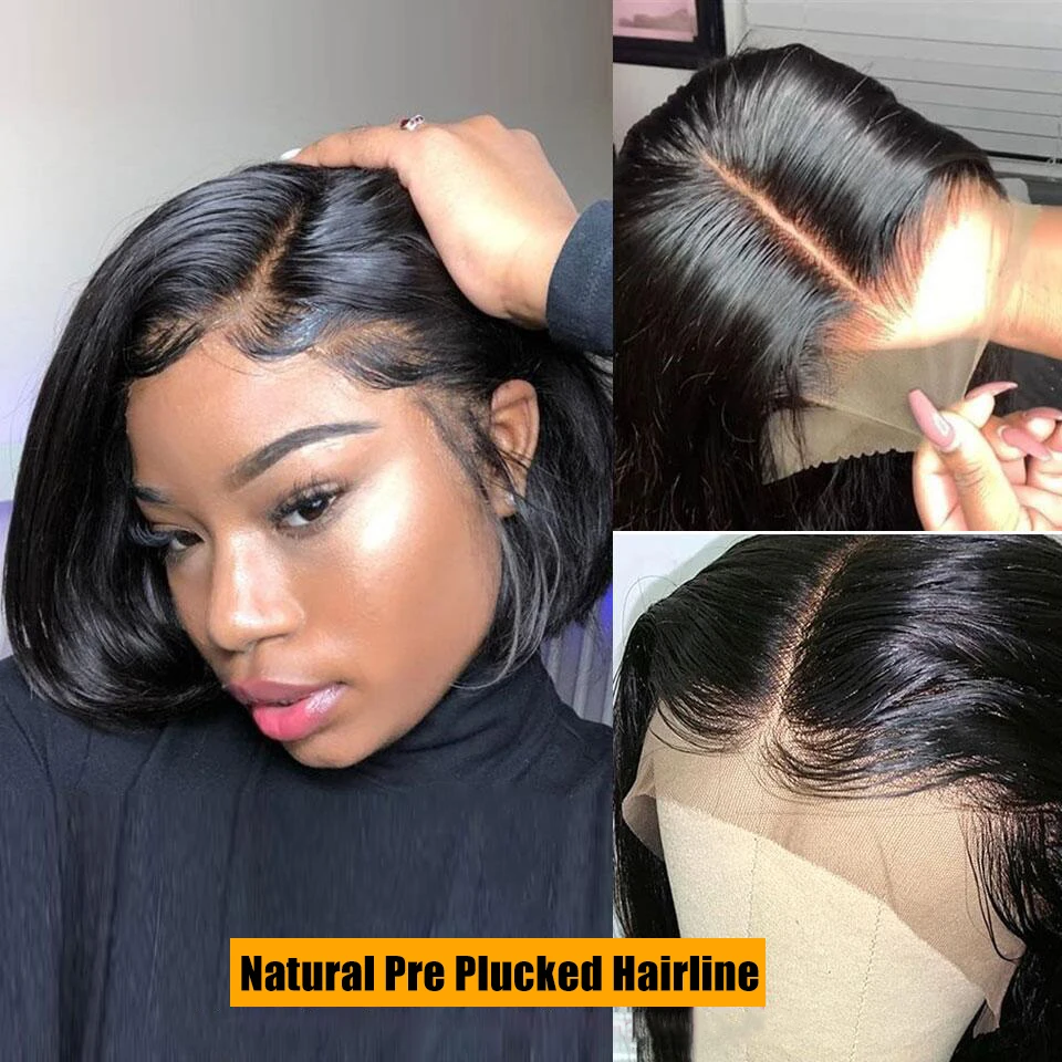 Remy Short Bob Straight Wig 2