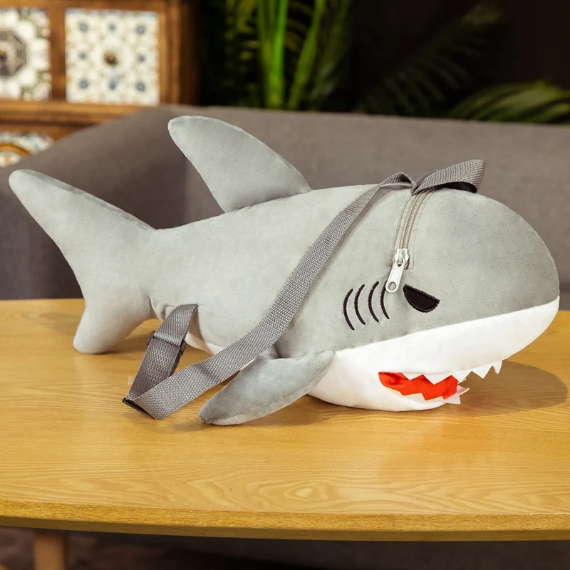 Soft Plush Shark Backpack Doll for Kids