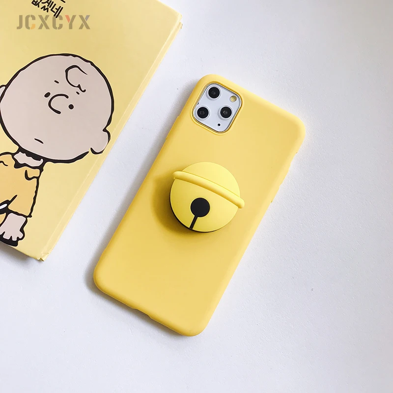 3D Bear crocodil Cartoon Soft phone case for iphone X XR XS 11 Pro Max 6 7 8 plus Holder cover for samsung S8 S9 S10 A50 Note 8 - Цвет: H