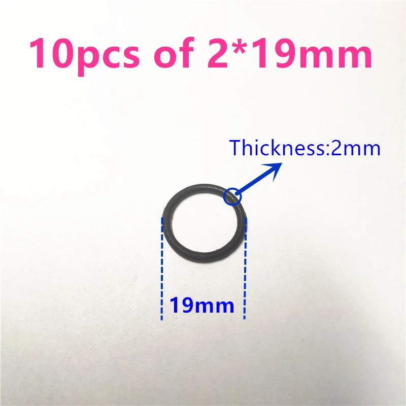 10pcs 2x19mm 9 размеров силиконовый резиновый ленточный шкив Трансмиссия привод двигателя круглые ремни лента DIY игрушка модуль Автомобильный Двигатель стрейч Droppshipping - Ширина: 10pcs 2x19mm