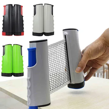 

Portable Table Tennis Net Retractable Pingpong Post Net Rack Adjustable Home Sports ping pong table net