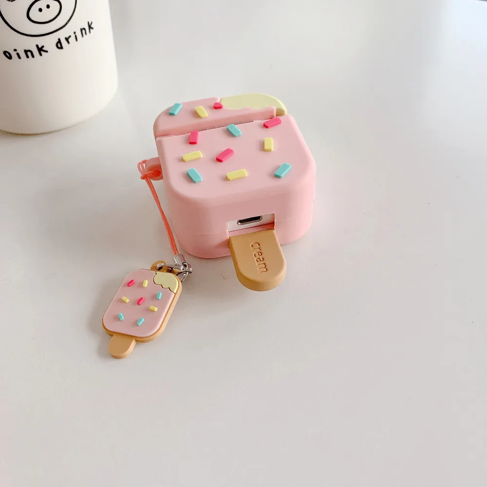 Kawaii Popsicle Ice Cream Protective Earphone Case