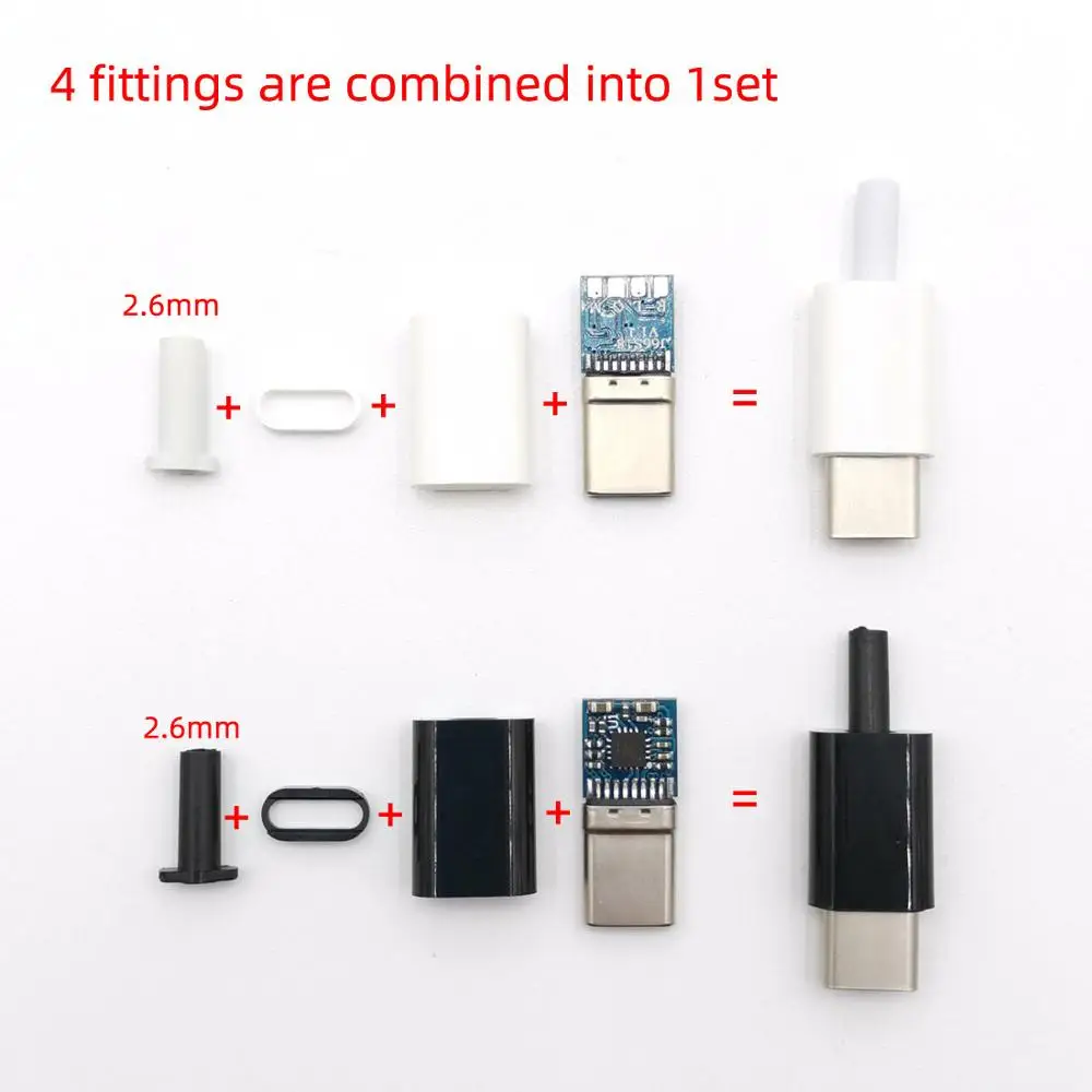 2 шт./лот проводное соединение разъема типа type c цифрового сигнала аудио модуль Plug