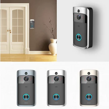 

Wireless WiFi Video Doorbell Smart Phone Door Ring Intercom Home Security Camera Bell LHB99