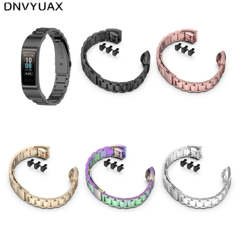 

1 Set Stainless Steel Watch Band Wrist Strap Bracelet for Huawei Band 3/4 Pro TER-B29