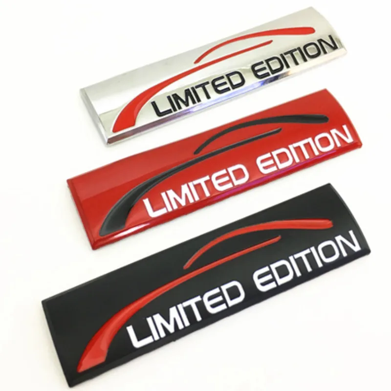 

LIMITED EDITION 3D Metal Car Sticker Badge Emblem Decal Logo For Auto Car Fender Side Wing Rear Bumper Trunk Car Styling Sticker