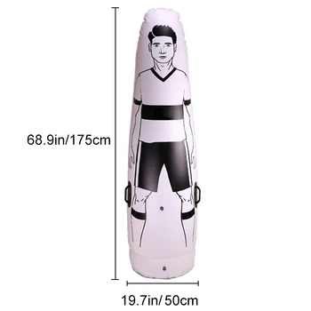 

1.75m Adult Children Inflatable Football Training Goal Keeper Tumbler Air Soccer Train Dummy DC112