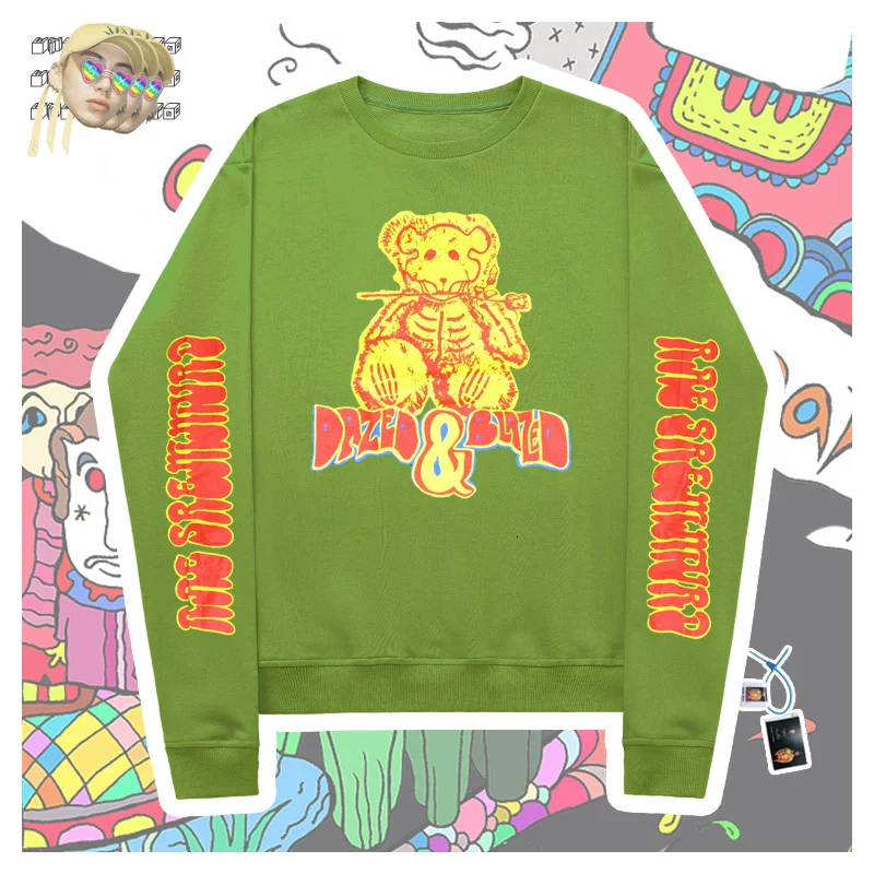

Sweater rap slim leisure neutra Cartoon Print fashion brand print fabric oversize sisters