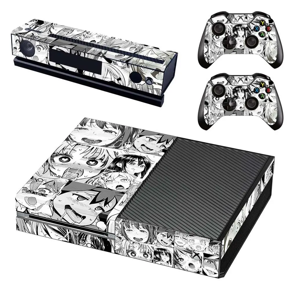 Аниме милая девушка кожа консоль и наклейка на контроллер для Xbox One S тонкий Xbox one X консоль+ контроллер кожи наклейка