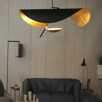 

Postmodern Flying Saucer LED Pendant Lights Curved Hat Kitchen Hanging lamp Living Room Restaurant Home Decor Lighting fixtures