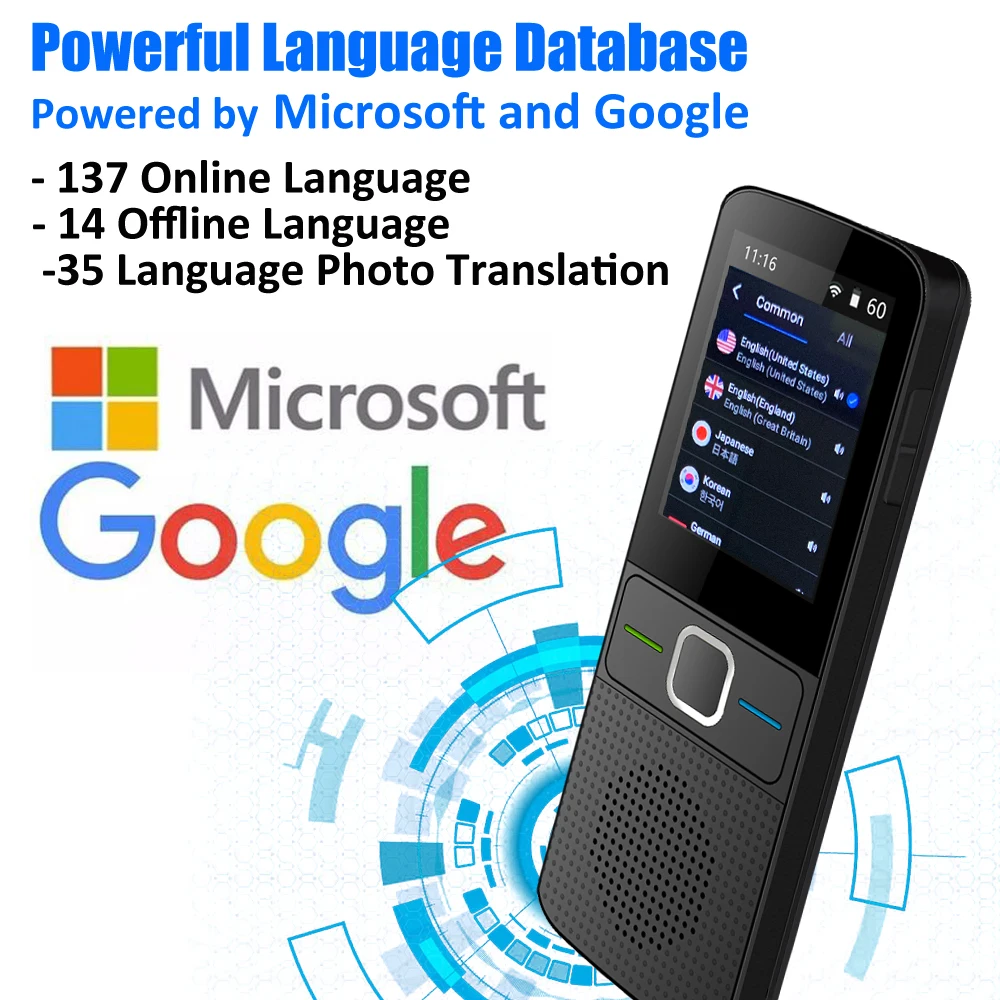  CTVMAN 137 Language Translator Smart Translator Offline In Real Time Smart Voice Translator Portabl - 4000254182824