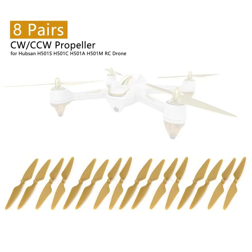 4/8 пар CW/CCW пропеллер реквизит лезвие для Hubsan H501S H501C H501A H501M 501 RC Квадрокоптер RC беспилотный самолет