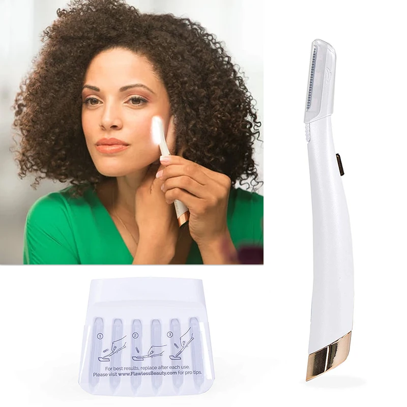 

Mini Eyebrow Shaper Dermaplaning Shaver for Women Razor Facial Hair Remover Painless Expoliates Dead Skin Safe Razor Makeup Tool