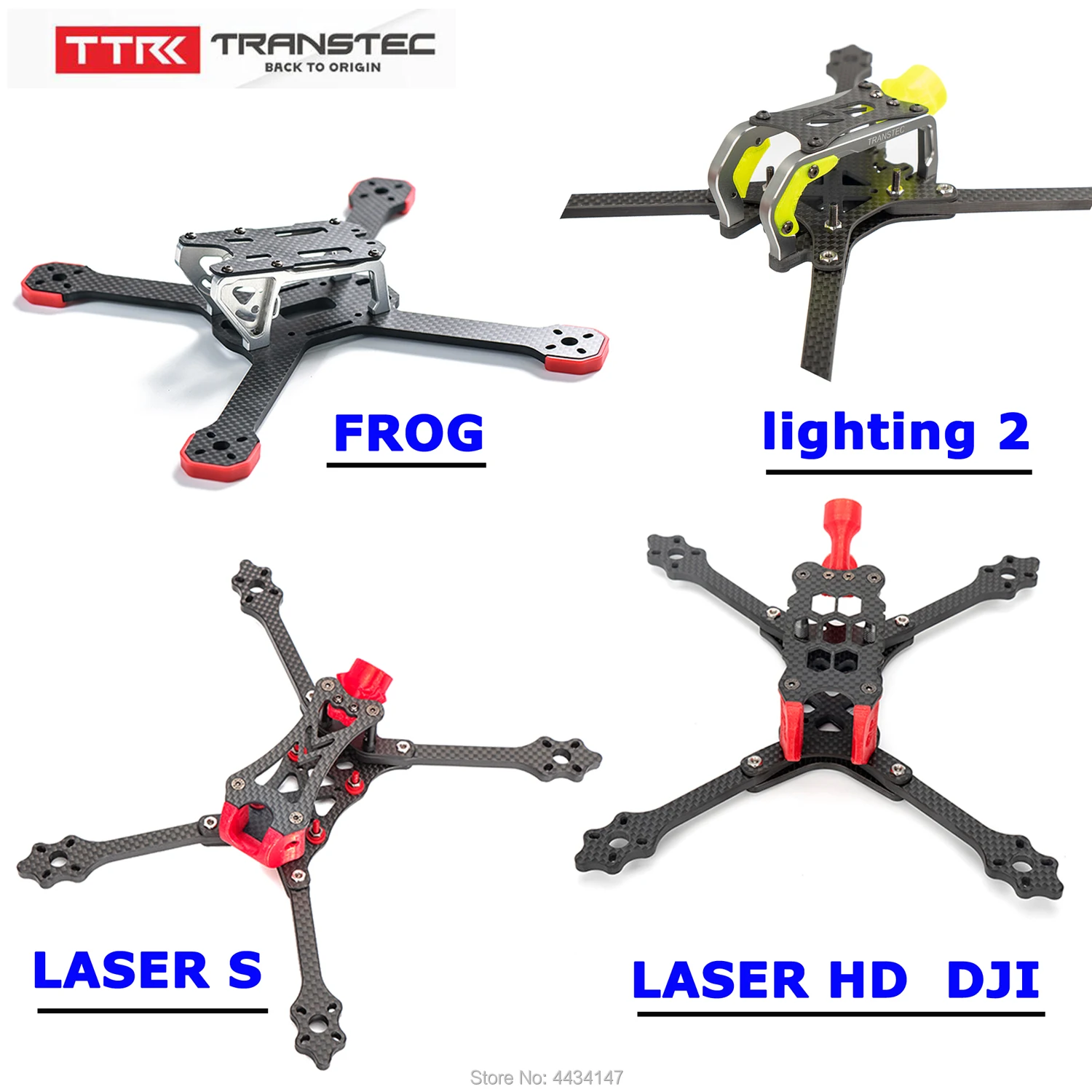 TRANSTEC LASER S/LASER HD/Lightning 2 FPV Racing Drone Frame обновленная версия рама для фристайла Quadcopter с