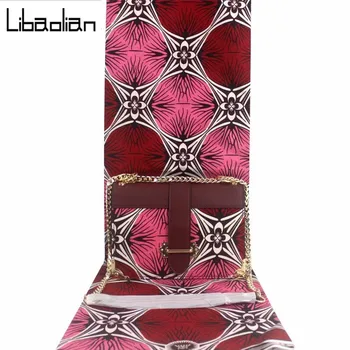 

Most Popular african wax print fabric 6 yards,100%Cotton ankara wax print purse bags with african wax bag set for women F209-24